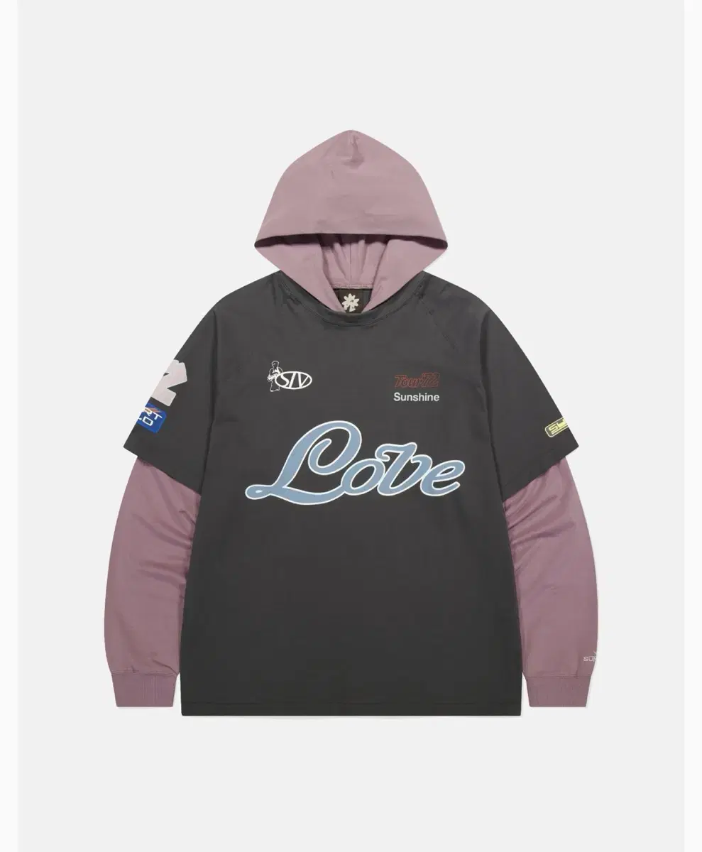 (새상품) SUNLOVE Team Layered Hooded Tee